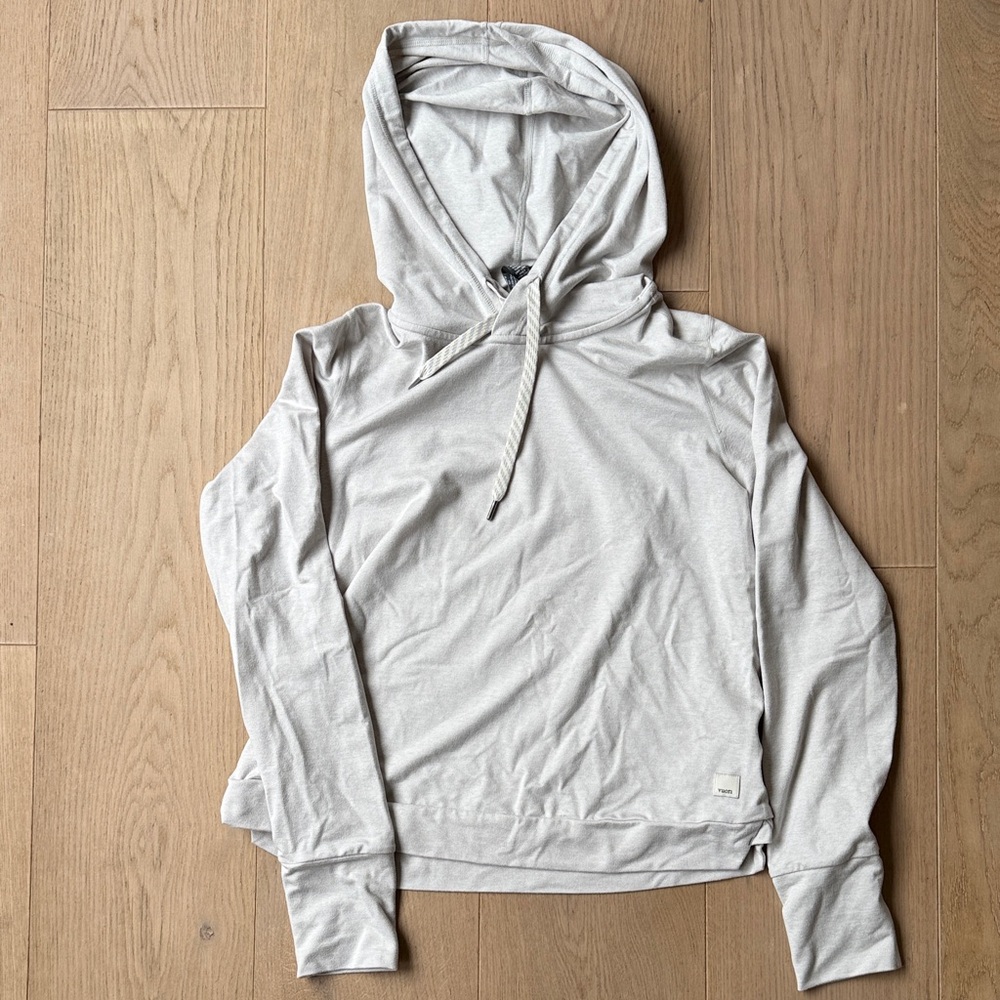 Vuori Light Gray Hoodie Sweatshirt